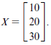 [10] X = 20 30 