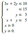 (3x + 2y s 10 < 15 х 3. x + ys 5 x20 (y20. 