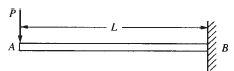 For the cantilever beam subjected to the free-end load P