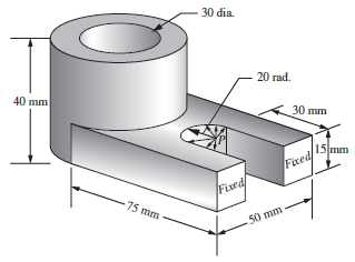 A solid part shown in Figure P11-28 is made to