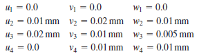 V = 0.0 0.01 mm v2 = 0.02 mm w2 = 0.01 mm V4 4 = 0.0 %3D W = 0.0 0.01 mm W3 = 0.005 mm %3D %3D 0,02 mm V3 V4 = 0.01 mm w