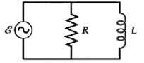 A resistor and an inductor are connected in parallel across