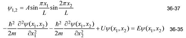 Show that Equation 36-37 satisfies Equation 36-35 with U =