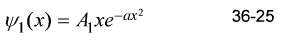 Find the normalization constant A1 for the wave function of