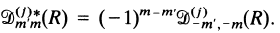 a. What is the time-reversed state corresponding to D(R)|j, m>?