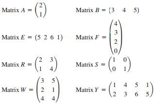 Perform the following matrix multiplications. (a) Matrix C = Mat