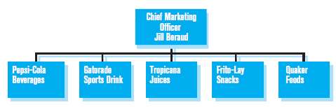 1. Draw a revised organization structure that will help PepsiCo