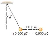 A small spherical insulator of mass 8.00 Ã— 10-2 kg