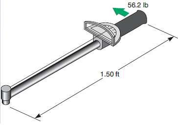 1. If the torque on a shaft of radius 2.37