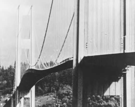 The Tacoma Narrows Bridge, built across Puget Sound in Washingto