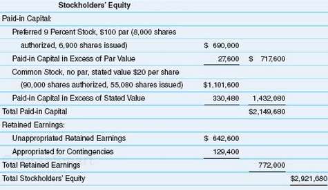 The Stockholdersâ€™ Equity section of the balance sheet for Chooâ€™s