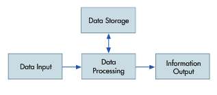 The data processing cycle in Figure is an example of