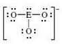 Consider the following Lewis structure, where E is an unknown
