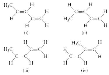 Consider the following four structures:
a. Which of these compounds have
