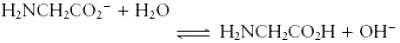 In glycine, the carboxylic acid group has Ka = 4.3