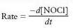 The decomposition of nitrosyl chloride was studied: 2NOCl(g) ‡Œ 2NO(g)