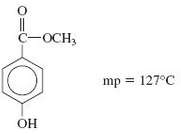 Oil of wintergreen, or methyl salicylate, has the following structure:
Methyl
