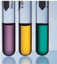 The following test tubes each contain a different chromium complex