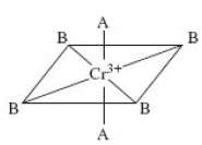 Consider the following complex ion where A and B repre-sent