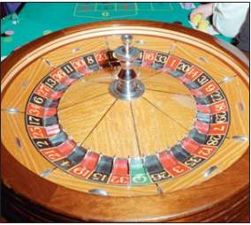 In the game of roulette, a wheel consists of 38