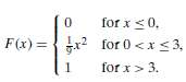 Suppose that the c.d.f. of a random variable X is