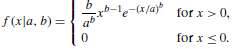 It is said that a random variable has the Weibull