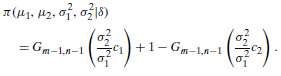 T(41. H2, of. o18) = Gm-1n-1 ) +1- G-1,n-1 