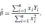 Consider a regression problem in which, for each value x