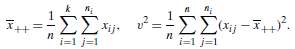 Suppose that a sample of n observations is formed from