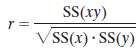 A formula that is sometimes given for computing the correlation