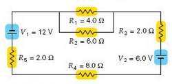 Apply Kirchhoff€™s rules to the circuit in Fig. 18.36, and