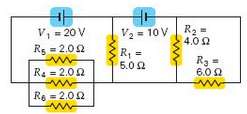 Find the currents in the circuit branches in Fig 18.38.