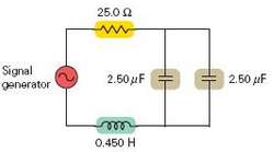 (a) If the circuit in Fig. 21.17 is in resonance,