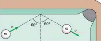 If the billiard ball in Fig. 6.31 is in contact