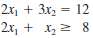 Use the graphical method to solve this problem:Minimize Z =