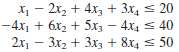 Consider the following problem.
Maximize Z = 5x1 + x2 +