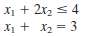 Consider the following problem.Maximize Z = 2x1 + 3x2.Subject toandx1