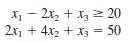 Consider the following problem.Maximize Z = 2x1 +5x2 + 3x3,Subject