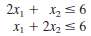 Consider the following problem.Maximize z = 3x1 + 2x2.Subject toandx1