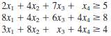 Use the dual simplex method manually to solve the following