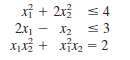 Consider the following nonconvex programming problem:
Maximize f(x) = 3x1 x2