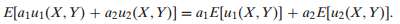 Show that in the bivariate situation, E is a linear