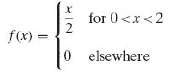 If the probability density of X is given by
Find the
