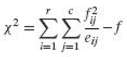 Show that the following computing formula for x2 is equivalent