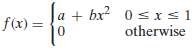 The density function of X is given byIf E[X] =