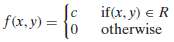The random vector (X, Y) is said to be uniformly