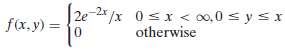 The random variables X and Y have a joint density