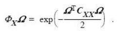 Define the N- dimensional characteristic function for a random vector,X