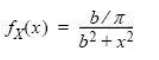 Let X be a Cauchy random variable whose PDF is