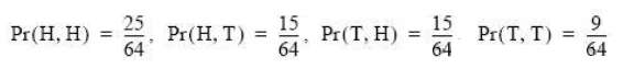 Repeat Exercise 2.12 if the probability assignment is changed to: